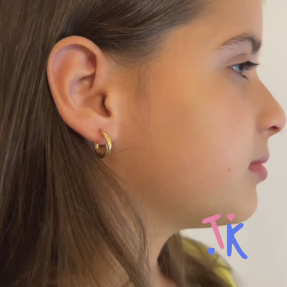 10k Yellow Gold Hoop Earrings