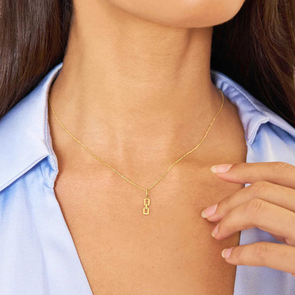 14k Linked Chain Women's Necklace 16" - 18"