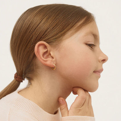 14k Gold The Perfect Tiny Hoop Baby / Toddler / Kids Earrings Hoop
