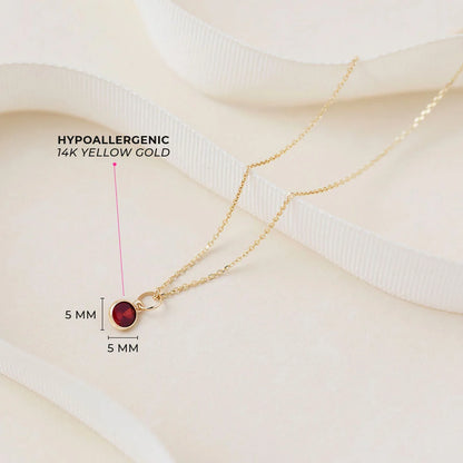 CZ Birthstone Children's Pendant 16"