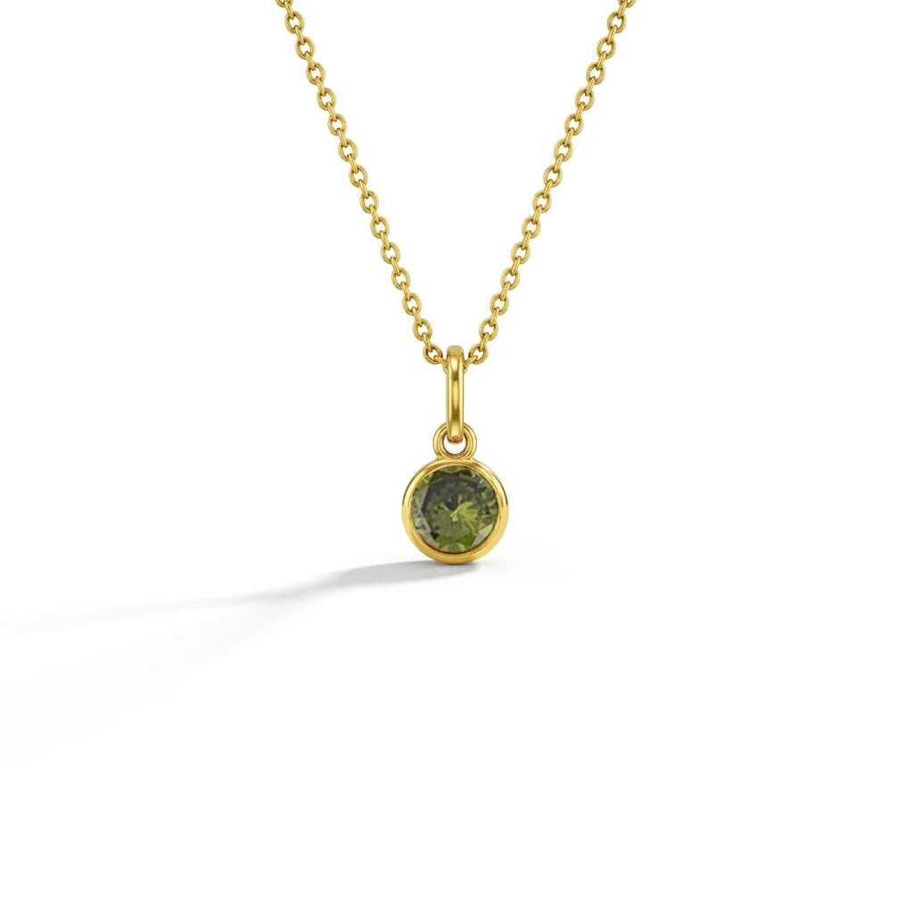 CZ Birthstone Children's Pendant 16"